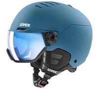 Uvex Wanted Visor Ski Helmet, Unisex-Adult, Stone Blue Matt, 59-61 cm
