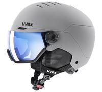 Uvex Wanted Visor, casco de esquí con visera, gris 54-58cm Rhino Mat