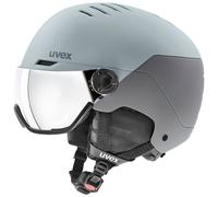 Uvex Wanted Visor, casco de esquí con visor, gris claro/gris 58-61cm