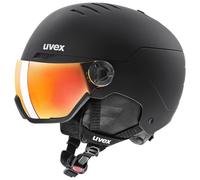 Uvex Wanted Visor, casco de esquí con visor, negro 54-58cm Black Mat
