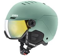 Uvex Wanted Visor, casco de esquí con visor, verde claro 54-58cm Oxid Green Matt