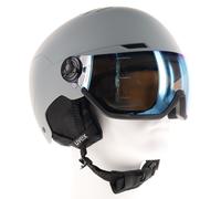 uvex wanted visor, casco de esquí robusto unisex, con visera, ajuste de talla individualizado, rhino matt, 58-62 cm