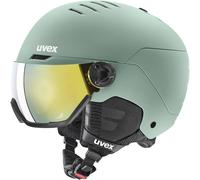 Uvex Wanted Visor, casco de esquí con visor, verde claro 58-61cm Oxid Green Matt