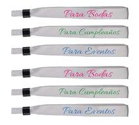 Uvimark - Artículos publicitarios - 50 Pulseras de Tela Personalizadas - Regalos de Empresa - Detalles de Boda - Pulseras Personalizadas