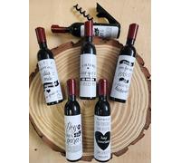 Uvimark | Pack de 25 Sacacorchos Magnéticos con Mensaje a Elegir | Saca corchos para Botellas Vino | Regalos para Detalles Bodas, Comuniones, Bautizos - Detalles y Regalos Personalizados