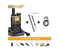(uvk58)UV-k5(8)Walkie Talkie 5W Radio de banda aérea Carga UHF VHF DTMF FM Codificador NOAA Frecuencia