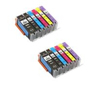 UVQAPXWD 1 Juego de 5 uds 580XL 581XL PGI580 CLI581 Cartucho de Tinta Compatible con TS6150 TS6151 TS6250 TS6251 TS6350 TS6351 TS8150(2set 12pcs)