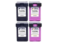 UVQAPXWD Cartucho de Tinta 122XL Compatible para el número de Pieza 122 para Usar con Suministros de Impresora 122 122 Deskjet 1000 1050 2000 2050s 3000 3050A 3052A 3054 1010 1510 2540(2BK 2COLOR)