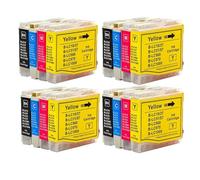 UVQAPXWD Cartucho de Tinta LC10 LC37 LC51 LC57 LC960 LC970 LC1000 Compatible con Impresora DCP-130C 135C 150C DCP-330C DCP-350C(4SET)