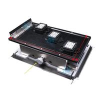 UVQAPXWD Conjunto de estación de tapado, Kit de Limpieza de Marco de Pila de Tinta, Soporte de Cabezal Compatible con Impresora ecosolvente 4720 I3200(Just Platform 3 Head)