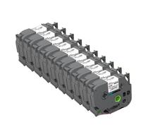 UVQAPXWD Paquete de 10 Etiquetas de Tubo termorretráctil de 17,7mm compatibles con los Modelos de Impresora PT-D400 PT-D600 PT-P750WVP HSe-241 HSe241 HS-241 HS241