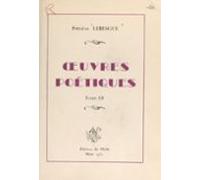 Œuvres Poétiques (3) (ebook)