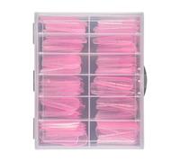 UVS - Molde de uñas de gel para uñas de doble punta Fasle, herramienta de manicura y pedicura para moldes de uñas para UV para dedos de los pies