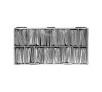 UVS - Molde de uñas de gel para uñas de gel de cobertura completa, sistema de formulario doble, herramienta de manicura y pedicura para puntas artificiales con escala