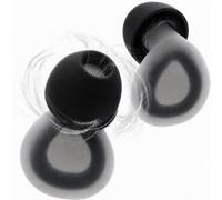 UVtech Noise-3 Tapones para dormir - Extra fuerte 38dB SNR - Protección auditiva de silicona suave contra ronquidos - 4 tamaños (XS-L) con funda (negro)