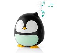 UVtech Penguin-1 - Difusor de aroma y humidificador para niños con música integrada, pingüino, negro, retroiluminación LED, sonidos relajantes, modo intervalo, plástico, 180 ml, cable de alimentación