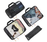 UVTQSSP Organizador de viaje de compresión, optimización inteligente del espacio para mochila y organizador de maletas, para viajes de negocios y vacaciones, 4 piezas, 1 grande, 1 mediano, 1 pequeño