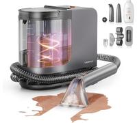 Uwant Limpiador de Tapicerías con Sistema de Vapor y Agua Caliente, 18kPa de Potente Succión, Limpiador Portátil con 4 Herramientas de Limpieza y Solución Incluida, para Sofás set of 1
