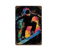 UWASCISF Snowboarder in ActionWall Decor Art Metal Tin Poster Modern Bar Decorations30x20cm