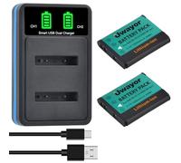 Uwayor 2 baterías de 3,7 V 1200 mAh EN-EL19 EN EL19 + cargador USB para Nikon Coolpix S2600 S2700 S3100 S3500 S4100 S4150 S4400 S5200 S6400 S6900