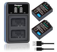 Uwayor Batería de Repuesto EN-EL25 con Cargador para cámaras Nikon Serie Z (Z50, Z30, Z FC) - Compatible con Nikon EN-EL25, EN-EL25A, 4241 y MH-32.