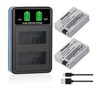 Uwayor Batería LP-E8 para Canon LP-E8 (2 Unidades) y Canon EOS Cámara Digital Rebel T2i, T3i, T4i, T5i, EOS 550D, 600D, 650D, 700D, Kiss X4, X5, X6, X6i, X7i