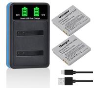 Uwayor Batería NB-4L, USB Cargador para Canon IXUS 30, 40, 50, 55, 60, 65, 70, 75, 80 is, 82 is, 100 is, 110 is, 115 HS, 120 is, 130, 220 HS, 230 HS, 255 HS, I Zoom, i7, i7 Zoom