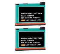 UWayor Replacement Battery for Insta360 X3 Insta360 ONE X3 Camera, 1800mAh Battery and Fast Charger Set(2 Battery)