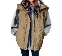 Uwdiohq 40 Cumpleaños Mujer Chaqueta Negra Mujer Vestir Plumifero Sin Mangas Mujer Chaleco Azul Largo Mujer Sudadera Peluda Mujer Chaleco Mujer Acolchado Vestir Jersey+Mujer Ofertas