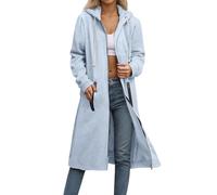 Uwdiohq Abrigo de Mujer Color Liso con Botones, Manga Larga, Holgado, Cremallera, cárdigan Largo Sudadera Corta Capucha Mujer Sudaderas Capucha Deporte Negra Basica Amarilla Sudaderas Invierno