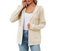 Uwdiohq Black Friday Cazadora Mujer Sudaderas Largas Mujer Sudadera Mujer Fitness Chaqueta Vaquera Mujer Sin Mangas Sudadera Retro Mujer Ofertas Flash del Dia Smiley Hoodie