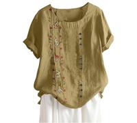 Uwdiohq Blusa Talla Camisa Mujer Talla Grande Top Mangas Bordadas Tallas Grandes Tops Blusas De Lentejuelas (Green, S)