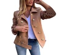 Uwdiohq Blusones y Abrigos Mujer - Abrigo Largo De Paño Camel, Cazadora Vaquera Invierno, Chaqueta Vaquera Beige, Chaqueta Cuero Marrón, Tops Deportivos Ofertas
