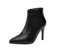 Uwdiohq Botas cuissardas mujer negras tacón alto de tacón liso Botas con | Botas Hunter Cowboy De Mujer Niño Invierno Botines Plataforma M ujer Bota Agua Snow Boots Burdeos Militares Piel Caña Alta 43