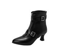 Uwdiohq Botines Forrados de Pelo Mujer Invierno Botines de Aguja a de Corta | Botas De Agua Mujer Moto Hombre Zapatillas Impermeables Botin Invierno Marrones Plan as Galochas Bota Media Caña Nordikas