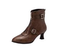 Uwdiohq Botines Forrados de Pelo Mujer Invierno Botines de Aguja a de Corta | Botas De Agua Mujer Moto Hombre Zapatillas Impermeables Botin Invierno Marrones Plan as Galochas Bota Media Caña Nordikas