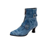 Uwdiohq Botines Forrados de Pelo Mujer Invierno Botines de Aguja a de Corta | Botas De Agua Mujer Moto Hombre Zapatillas Impermeables Botin Invierno Marrones Plan as Galochas Bota Media Caña Nordikas