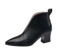 Uwdiohq Botines forrados de pelo mujer invierno de mujer, de para otoño | Botas Altas Negras Mujer Impermeable Hombre Zapatillas Deporte Botin Invierno Para Nieve Bo tas Piel Pikolinos Impermeables