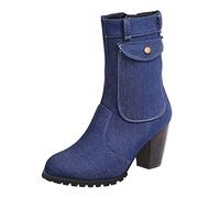 Uwdiohq Botines Forrados de Pelo Mujer Invierno para Zapatos Mujer Gruesas | Botas De Agua Mujer Hombre Niña Negras Boots Women Botines 42 Martins Neg ras Talla 38 Altas Pelo Hunter Marron Planas Piel