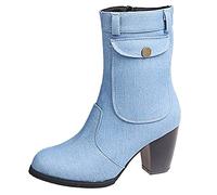Uwdiohq Botines Forrados de Pelo Mujer Invierno para Zapatos Mujer Gruesas | Botas De Agua Mujer Hombre Niña Negras Boots Women Botines 42 Martins Neg ras Talla 38 Altas Pelo Hunter Marron Planas Piel