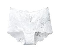 Uwdiohq Bragas Mujer Algodon Talla Grande Interior para Bikini Sin De Absorbencia Regular Sujetadores Maternidad (White, L) Algodón Brasileñas Braguitas Divertidas Tallas Grandes Feas Compresas