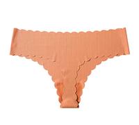 Uwdiohq Bragas Mujer Algodon Talle Alto Calzoncillos Deportivos para Mujer, Sin Costuras, Transpirables, De Algodón, Elásticos, Suaves, Bajo Sujetadores Punk (Orange, L) Braguitas Braga Rojas