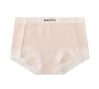 Uwdiohq Bragas Mujer Algodon Women's Cotton Crotch Mid Waist Non Marking Trousers To Walking from The Light Without Rolling of Girls Shorts Sujetadores Camisetas (Beige, L) Pack Bikini Braga