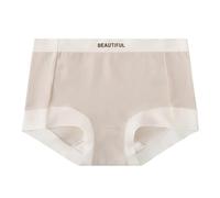 Uwdiohq Bragas Mujer Algodon Women's Cotton Crotch Mid Waist Non Marking Trousers To Walking from The Light Without Rolling of Girls Shorts Sujetadores Camisetas (Khaki, XL) Rojas Fin De Año