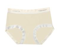 Uwdiohq Bragas Sin Costuras Mujer Cintura Alta De Seda Hielo Ultrafinas para Mujer, Costuras, Media, Poliláctica, Cómodas, Transpirables, Sujetadores Espalda Al (White, M) Algodon Clasicas