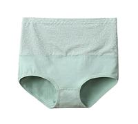 Uwdiohq Bragas Sin Costuras Mujer Cintura Alta Interior De Algodón Color Sólido para Talle Sujetador Cruzado Espalda (Green, XXL) Algodon 100X100 Postparto Brasileñas Ropa Alto Costura We Are