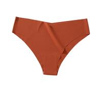 Uwdiohq Bragas Sin Costuras Mujer Cintura Alta Interior De Bikini Talle para Transpirable Sujetador Lencero Encaje (Orange, XL) Pack Rojas Algodon Niña Reductoras Graciosas Womens Briefs Braga