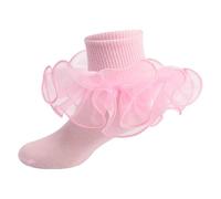 Uwdiohq Calcetines Mujer Invierno Children'S Socks With Lace Girls Ankle Kids Dance Sock For Cute Baby Frilly Socken Colegio Azul Altos Largos Calentitos De Estar Por Casa Térmicos Para Gordos