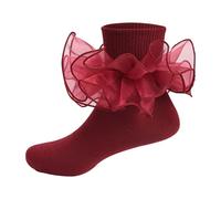 Uwdiohq Calcetines Mujer Invierno Children'S Socks With Lace Girls Ankle Kids Dance Sock For Cute Baby Frilly Socken Colegio Azul Casa De Gordos Deporte Térmicos Para Altos Finos Gorditos