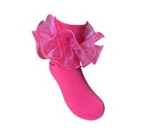 Uwdiohq Calcetines Mujer Invierno Children'S Socks With Lace Girls Ankle Kids Dance Sock For Cute Baby Frilly Socken Colegio Azul Gruesos Altos Antideslizantes Divertidos Sin Dedos De Yoga